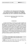 Les incidences du changement climatique sur lespace pastoral steppique de lAlg&eacute;rie occidentale