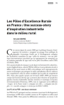 Les P&ocirc;les dExcellence Rurale en France : une success-story dinspiration industrielle dans le milieu rural