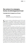 Des usines &agrave; la campagne, facteur de d&eacute;veloppement local
