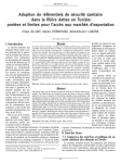 Adoption de r&eacute;f&eacute;rentiels de s&eacute;curit&eacute; sanitaire dans la fili&egrave;re dattes en Tunisie