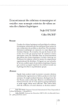 Lencastrement des relations &eacute;conomiques et sociales : une synergie cr&eacute;atrice de valeur au sein des cha&icirc;nes logistiques