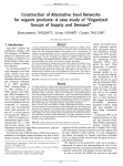Construction of alternative food networks for organic products: a case study of organized groups of supply and demand
