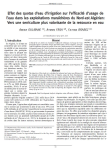 Effet des quotas deau dirrigation sur lefficacit&eacute; dusage de leau dans les exploitations mara&icirc;ch&egrave;res du Nord-est Alg&eacute;rien