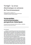 Vuln&eacute;rabilit&eacute;s environnementales