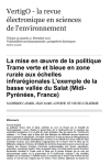 La mise en uvre de la politique Trame verte et bleue en zone rurale aux &eacute;chelles infrar&eacute;gionales