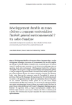 D&eacute;veloppement durable en zones c&ocirc;ti&egrave;res : comment territorialiser lint&eacute;r&ecirc;t g&eacute;n&eacute;ral environnemental ? Un cadre danalyse