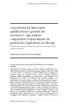 Caract&eacute;riser les liens entre qualification et gestion des ressources : une analyse comparative dinstruments de gestion des v&eacute;g&eacute;tations en &eacute;levage