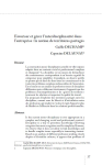 Favoriser et g&eacute;rer linterdisciplinarit&eacute; dans lentreprise