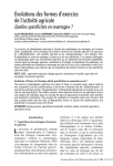 &Eacute;volutions des formes dexercice de lactivit&eacute; agricole. Quelles sp&eacute;cificit&eacute;s en montagne ?