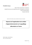 Impacts de l'organisation de la cha&icirc;ne d'approvisionnement sur le gaspillage alimentaire en France