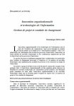 Innovation organisationnelle et technologies de linformation. Gestion de projet et conduite de changement