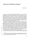 &Agrave; quoi sert la Turquie en Europe ?