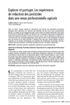 Explorer et partager. Les exp&eacute;riences de r&eacute;duction des pesticides dans une revue professionnelle agricole