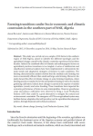 Farming transitions under socioeconomic and climatic constraints in the southern part of S&eacute;tif, Algeria