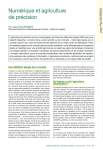 Num&eacute;rique et agriculture de pr&eacute;cision