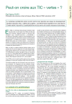 Peut-on croire aux TIC &laquo; vertes &raquo; ?