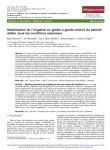 Mod&eacute;lisation de l'irrigation en goutte &agrave; goutte enterr&eacute; du palmier dattier sous les conditions oasiennes