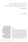 Quelques donn&eacute;es cl&eacute;s des for&ecirc;ts m&eacute;diterran&eacute;ennes fran&ccedil;aises