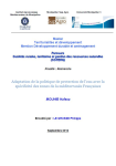 Adaptation de la politique de protection de l'eau &agrave; la sp&eacute;cificit&eacute; des zones m&eacute;diterran&eacute;ennes fran&ccedil;aises