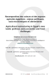 Recomposition des acteurs et des espaces agricoles &eacute;gyptiens