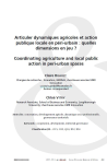 Articuler dynamiques agricoles et action publique locale en p&eacute;ri-urbain