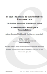 Le souk : r&eacute;v&eacute;lateur de transformations dun espace rural