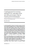 Lam&eacute;nagement du territoire national et les contraintes de la nouvelle gouvernance dans la Tunisie postr&eacute;volutionnaire