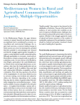 Femmes m&eacute;diterran&eacute;ennes des mondes ruraux et agricoles : double peine, opportunit&eacute;s multiples