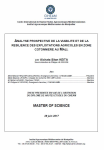 Analyse prospective de la viabilit&eacute; et de la r&eacute;silience des exploitations agricoles en zone cotonni&egrave;re au Mali