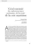 G&eacute;o&eacute;conomie des infrastructures portuaires de la route de la soie maritime