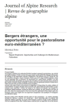Bergers &eacute;trangers, une opportunit&eacute; pour le pastoralisme euro-m&eacute;diterran&eacute;en ?
