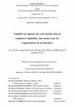 Stabilit&eacute; ou rupture des conventions dans le commerce &eacute;quitable, une analyse par les organisations de producteurs. Le cas des coop&eacute;ratives de caf&eacute; du Costa Rica certifi&eacute;es par le syst&egrave;me FLO