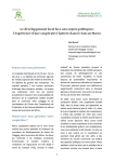 D&eacute;veloppement local face aux enjeux politiques