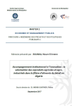 Accompagnement institutionnel &agrave; linnovation : la valorisation des coproduits agricoles et agroindustriels dans la fili&egrave;re daliments du b&eacute;tail en Alg&eacute;rie