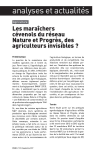 Les mara&icirc;chers c&eacute;venols du r&eacute;seau Nature et Progr&egrave;s, des agriculteurs invisibles ?