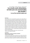 Les circuits courts alimentaires, un levier pour une consommation plus durable ? Le cas dun march&eacute; de plein vent