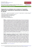 Comprendre la contribution de la recherche &agrave; l'innovation collective par l'exploration de m&eacute;canismes de renforcement de capacit&eacute;