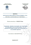 Equipement, utilisation et perception des technologies de l'information et de la communication (TIC), en particulier les r&eacute;seaux sociaux par les agriculteurs et les conseillers agricoles