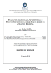 Evaluation de la durabilit&eacute; territoriale