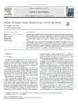 Intuition, the farmers primary decision process: a review and analysis