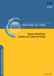 M&eacute;thodes de l'aide : lignes directrices gestion du cycle de projet