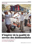 Sinspirer de la qualit&eacute; de service des dabbawallahs