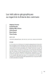 Les indications g&eacute;ographiques au regard de la th&eacute;orie des communs