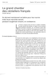 Le grand chantier des c&eacute;r&eacute;aliers fran&ccedil;ais