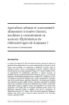 Agriculture urbaine et souverainet&eacute; alimentaire &agrave; Gen&egrave;ve (Suisse), machines &agrave; consentement ou moteurs dhybridation du r&eacute;f&eacute;rentiel agricole dominant ?