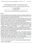 Du d&eacute;veloppement durable &agrave; la performance globale : quelle maturit&eacute; de pratiques chez les prestataires logistiques marocains ?