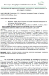 D&eacute;veloppement des implantations logistiques : gouvernance et enjeux territoriaux, cas de la r&eacute;gion de Casablanca