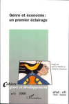 Cahiers genre et d&eacute;veloppement, n. 2 - 2001 - Genre et &eacute;conomie : un premier &eacute;clairage