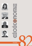G&eacute;o&eacute;conomie [Papier]