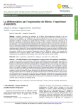 La diff&eacute;renciation par lorganisation de fili&egrave;res : lexp&eacute;rience dAGROPOL